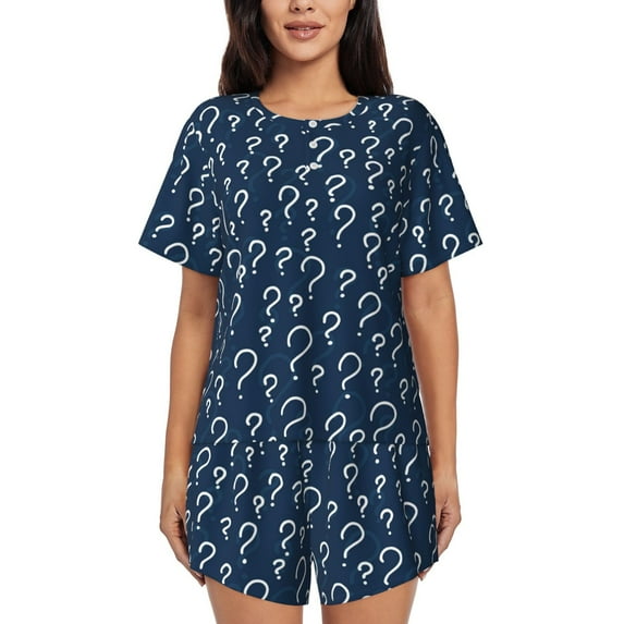 Xecao Question Marks print Swimsuit for women, Summer-ready, sporty style.Quick-dry fabric. Many sizes & colors.
