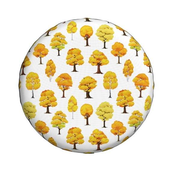 Xecao Qutumn Tree for Tire Covers: Waterproof, dust-proof, and universally fitting for trailers, SUVs