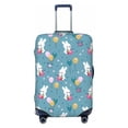 thumbnail image 1 of Xecao Rabbit And Balloon print Elastic Luggage Cover, with double-sided print , is perfect for travel, business, and daily use, 1 of 9