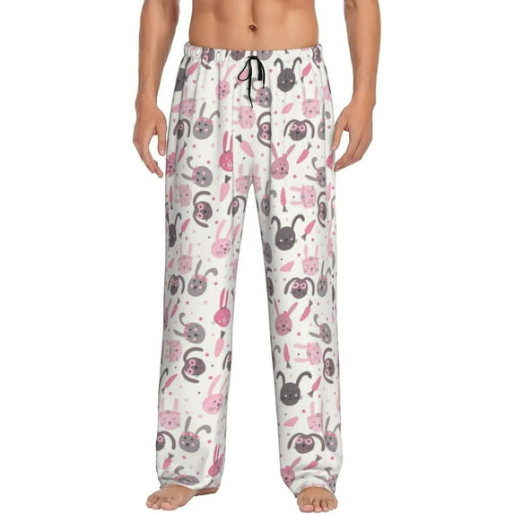 Xecao Rabbit And Carrot Men's Straight Lounge Pajama Pants: The Ultimate in Comfortable Sleepwear