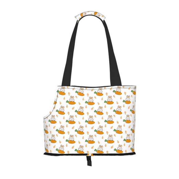 Xecao Rabbit And Carrot for Cat Carrier Small Dog Handbag: The Ideal Travel Companion for Your Pet