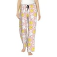 thumbnail image 1 of Xecao Rabbit And Chick Women's Straight Lounge Pajama Pants: The Epitome of Relaxed Sleepwear, 1 of 9