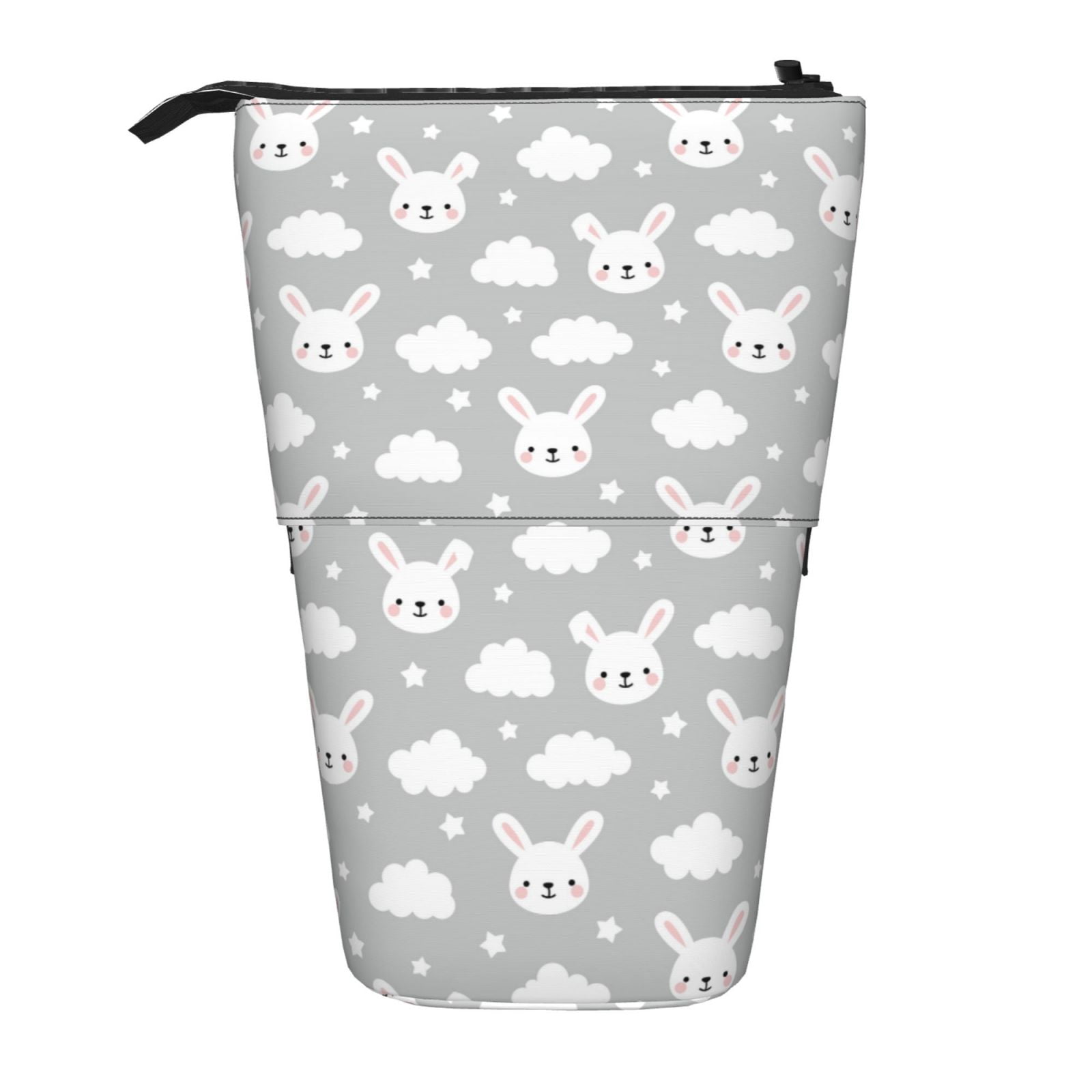 Xecao Rabbit And Cloud Print Telescopic Pencil Bag Pen Holder Pop Up ...