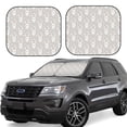 thumbnail image 1 of Xecao Rabbit And Heart for Foldable Car Sun Shades (2-Pack) offer sun protection with an easy-fold design for convenient windshield shading., 1 of 7