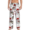 thumbnail image 1 of Xecao Rabbit And Hedgehog Men's Straight Lounge Pajama Pants: The Ultimate in Comfortable Sleepwear, 1 of 9