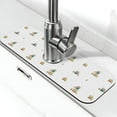 thumbnail image 1 of Xecao Rabbit Blowing Dandelions for Kitchen Sink Splash Guard Faucet Mat , Faucet Guard & Draining mat, (15" X 5.5" ), 1 of 7