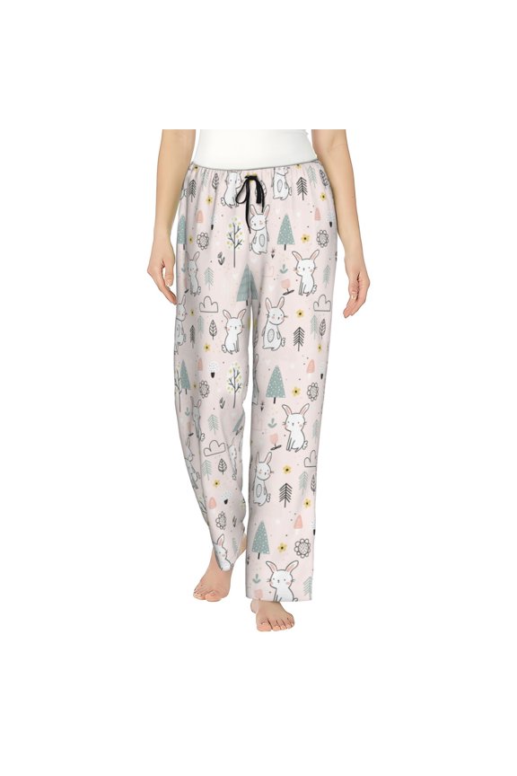 Rabbit Forest Women's Straight Lounge Pajama Pants: The Epitome of Relaxed Sleepwear