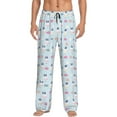 thumbnail image 1 of Xecao Rabbit In The Rain Men's Straight Lounge Pajama Pants: The Ultimate in Comfortable Sleepwear, 1 of 9