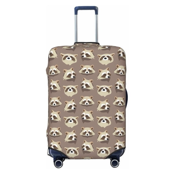 Xecao Raccoon print Elastic Luggage Cover, with double-sided print , is perfect for travel, business, and daily use