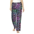 thumbnail image 1 of Xecao Rainbow Animal Skin Women's Straight Lounge Pajama Pants: The Epitome of Relaxed Sleepwear, 1 of 9