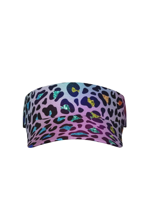 Rainbow Animal Skin for Adult Sun Cap offers versatile sun protection with adjustable Velcro for a secure fit.
