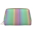 thumbnail image 1 of Xecao Rainbow Peacock Feathers Print Fashion Makeup PVC Bag Large Capacity Travel Cosmetic Bag for Women Organizer Toiletry Clutch, 1 of 8