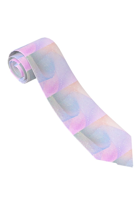 Rainbow Print Tie For Men Necktie Woven Jacquard Neck Ties,Classic Men's Tie