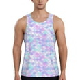 thumbnail image 1 of Xecao Rainbow Scales Men's Tank Top Workout Quick Dry Sleeveless Gym Jogging Muscle Shirts Summer Swim Beach Tops, 1 of 9