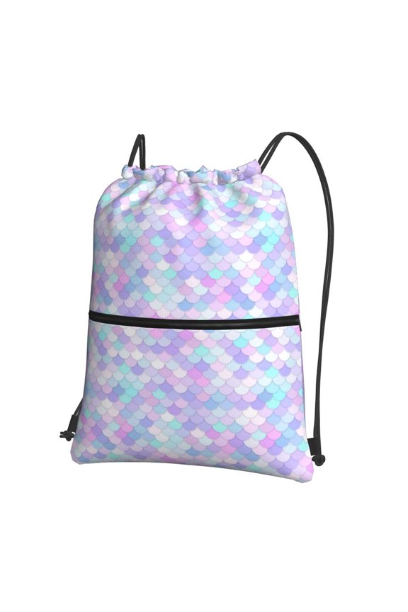 Rainbow Scales for Drawstring Bags,Pull String Backpack Bags,String Bag Sackpack