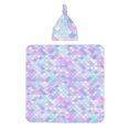 Xecao Rainbow Scales print Unisex Baby Swaddle a soft and cozy