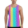 thumbnail image 1 of Xecao Rainbow Scales2 Men's Tank Top Workout Quick Dry Sleeveless Gym Jogging Muscle Shirts Summer Swim Beach Tops, 1 of 9
