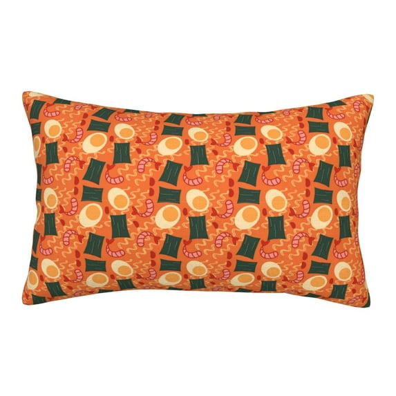 Xecao Ramen Noodle Soup for Decorative Throw Pillow Case for Couch,Sofa or Bed Set,Pillow Cover for Sofa Home Decor Ideal Gift-14"x20"