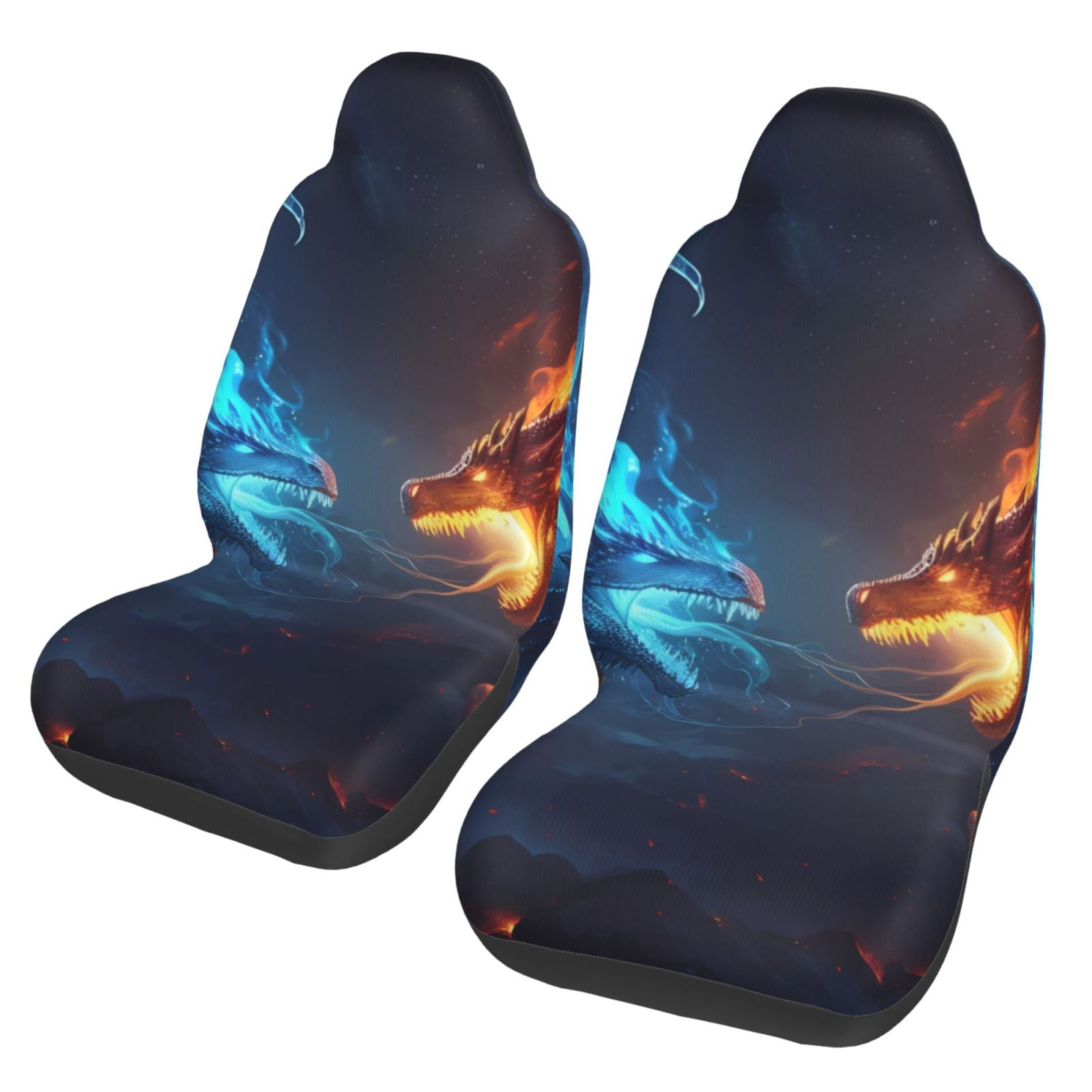 Red Chinese Dragon Pet Car Seat Cover