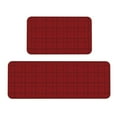 thumbnail image 1 of Xecao Red Black Houndstooth Patten Kitchen Rugs and Mats Sets,2 Pieces Non-Slip Washable Rugs, Kitchen Mat for Floor,Suit for Kitchen Decor and Accessories, 1 of 6