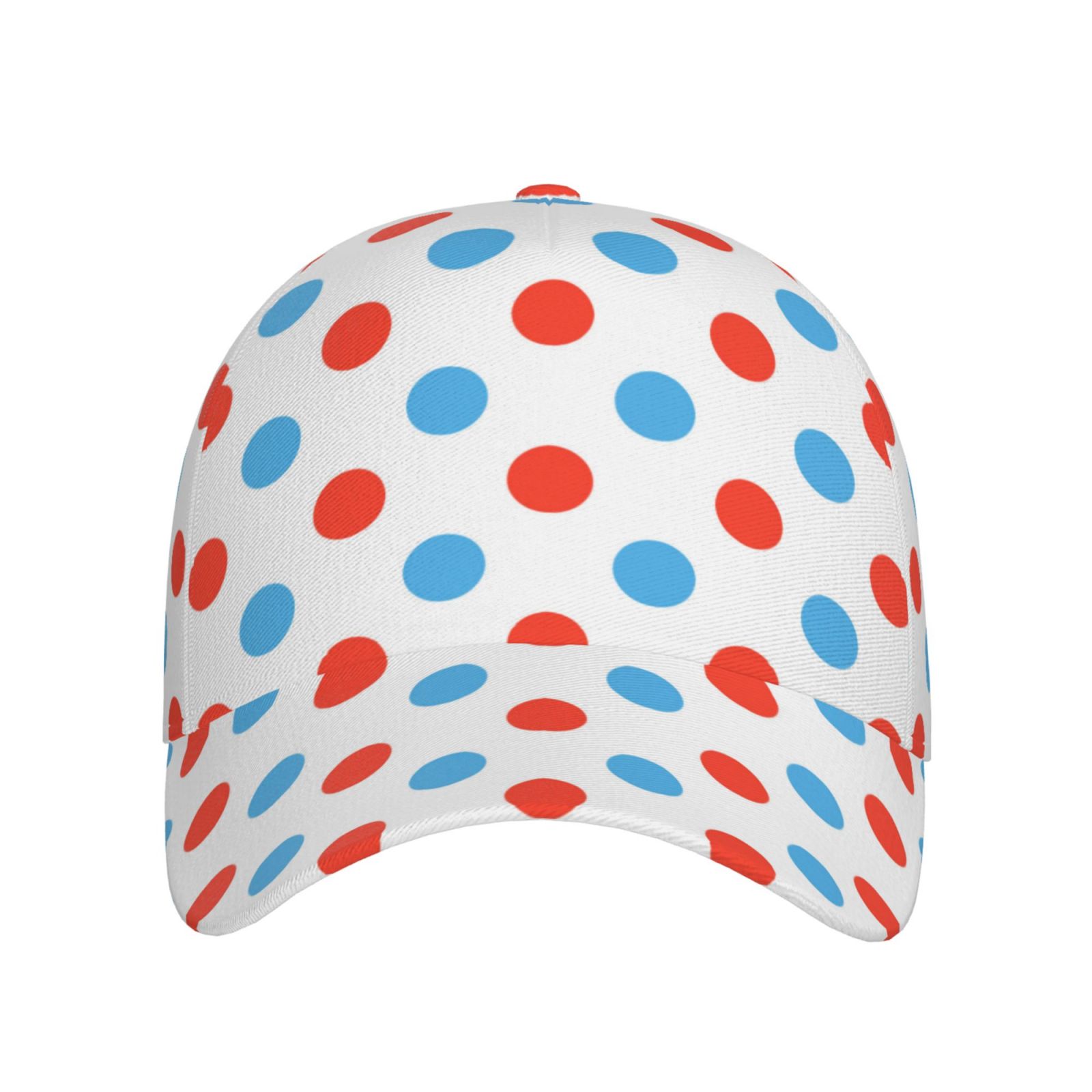 Kids Snapback Cap - White/Red/Blue Polka Dot New Era Red, White, and Blue Keystone Snapback - Little  main image 4