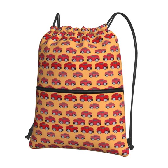 Xecao Red Cars for Drawstring Bags,Pull String Backpack Bags,String Bag Sackpack