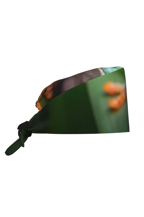 Red-Eyed Tree Frog Print Men Women Adjustable Working Cap with Button Unisex Hats Sweatband