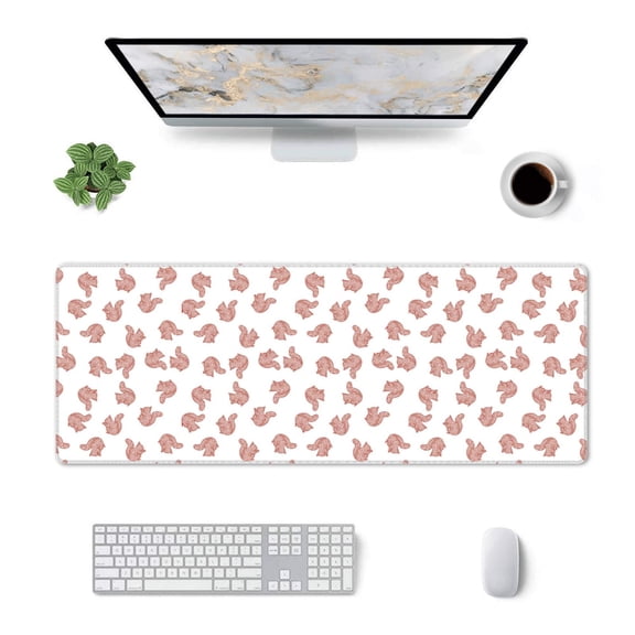Xecao Red Fox for Mouse Pad - Waterproof Extended Contour Mouse Mat, Large Gaming Mousepad Laptop Keyboard Mat with Non-Slip Rubber Base
