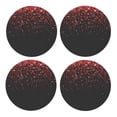 thumbnail image 1 of Xecao Red Glitter1 for MDF Cork Coaster 4 Pcs,Drink Coasters,Suit for House Warming Gifts New Home ,Coffee Table Decor-Round Shape, 1 of 7