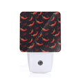 Xecao Red Hot Chili for Night Light a Wallmounted LED Fixture with A