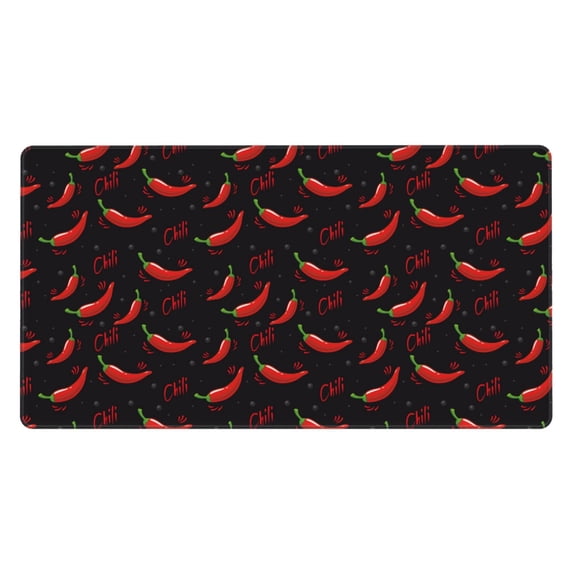 Xecao Red Hot Chili for Waterproof Mouse Pad - Extended Contour Mouse Mat, Large Gaming Mousepad Laptop Keyboard Mat with Non-Slip Rubber Base