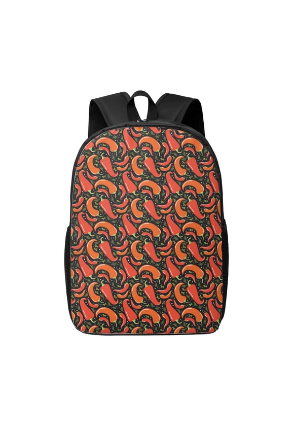 Red Hot Chili print Travel Backpack, Large Computer Backpack for Men Women, College School Rucksack Book Bag