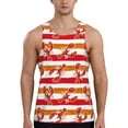 thumbnail image 1 of Xecao Red Lobster Men's Tank Top Workout Quick Dry Sleeveless Gym Jogging Muscle Shirts Summer Swim Beach Tops, 1 of 9
