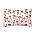 thumbnail image 1 of Xecao Red Mushroom Pattern Satin Pillowcases for Hair and Skin, Luxurious and Silky Pillow Cases with Envelope Closure, 20x30 Inches, 1 of 7