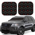 thumbnail image 1 of Xecao Red Poker for Foldable Car Sun Shades (2-Pack) offer sun protection with an easy-fold design for convenient windshield shading., 1 of 7