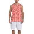 thumbnail image 1 of Xecao Red Pretty Flowers print basketball shirt for both men and women, a unisex basketball jersey perfect for theme parties-Small, 1 of 6