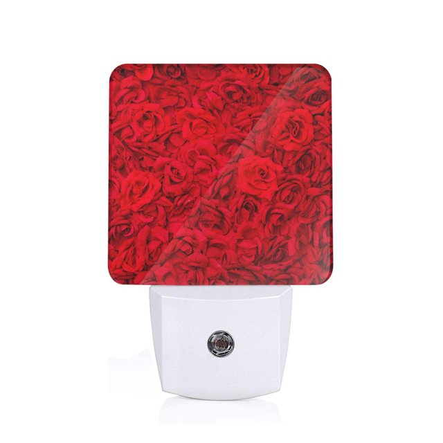 Xecao Red Rose for Night Light a Wallmounted LED Fixture with A Dusk