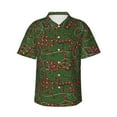 thumbnail image 1 of Xecao Red Snake print Hawaiian shirt - a stylish short-sleeve button-down for men, perfect for casual beach and tropical outings., 1 of 9