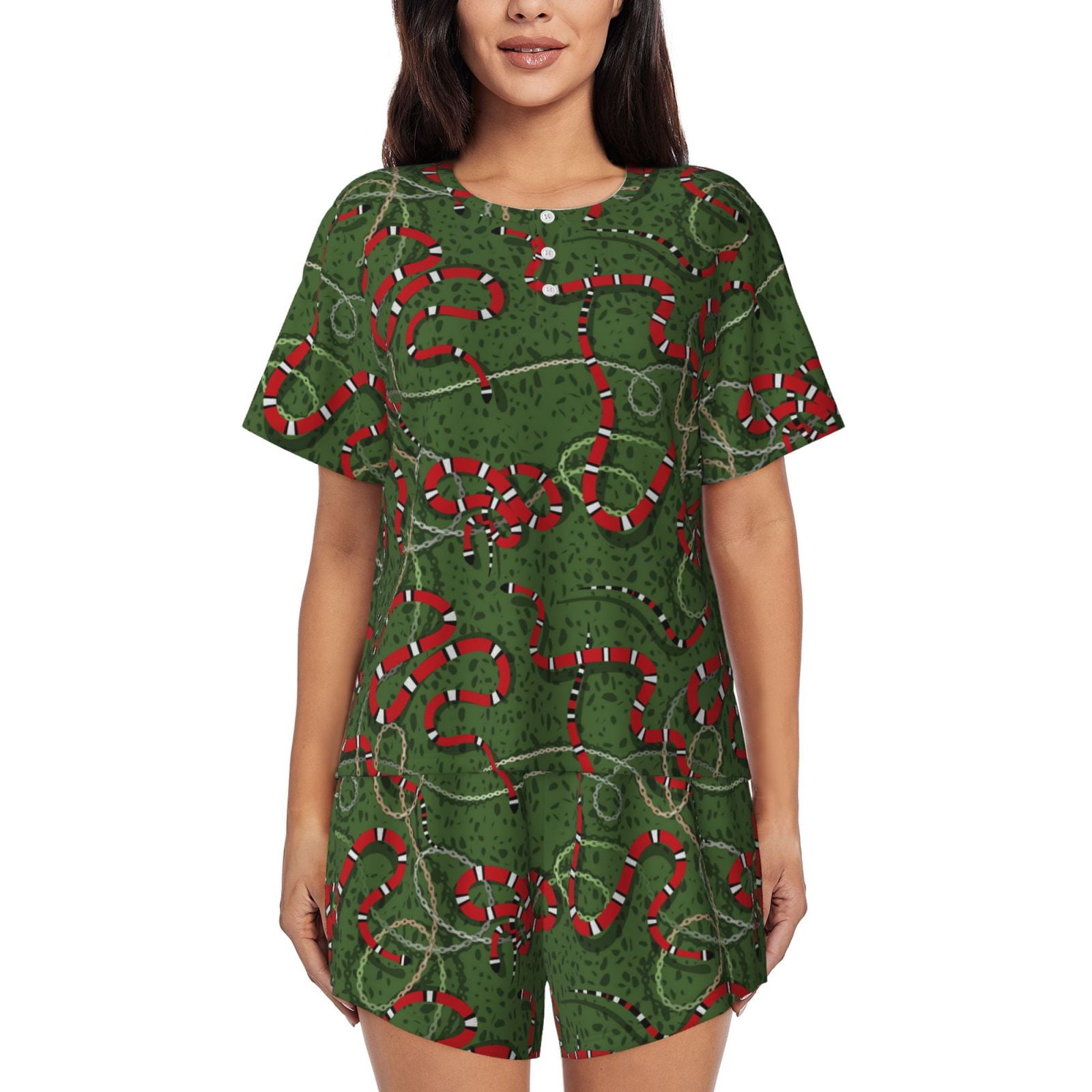 Xecao Red Snake print Swimsuit for women, Summer-ready, sporty style ...