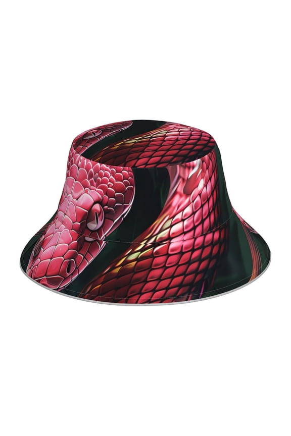 Red Viper Jungle Intensity Print Men and Women Night Reflective Hat Runner Cap Visor Bucket Hat Boonie Cap