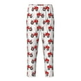 thumbnail image 1 of Xecao Red Wheeled Tractors Print Teenagers' Pajama Pants Long Sleep Pants Soft Elastic Waist Pajama Bottoms Elastic waist with 2 Pockets 5-16 Years-XS(5-6), 1 of 6