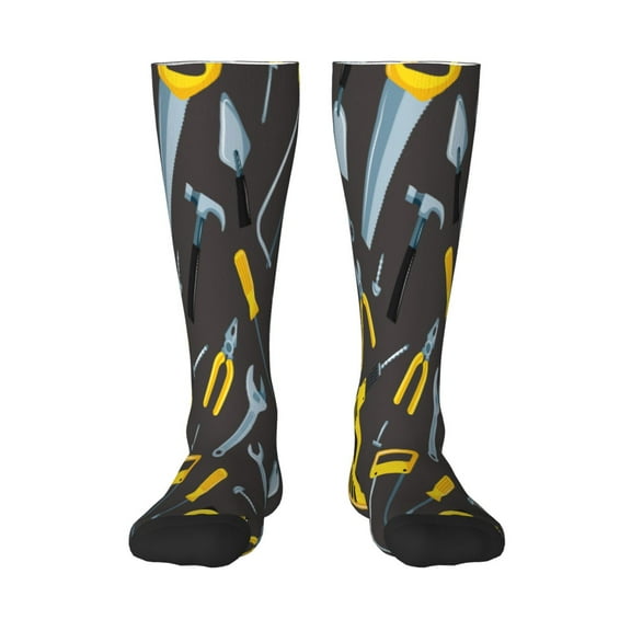 Xecao Repair tools (2) Print Compression Socks for Both Men And Women for Running, Travel, Flight, Nurse