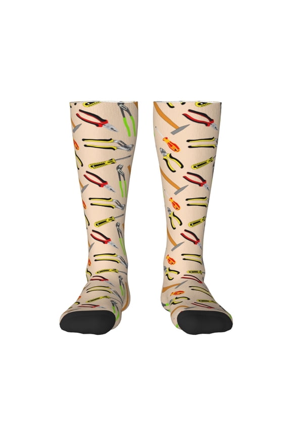 Repair tools Print Compression Socks for Both Men And Women for Running, Travel, Flight, Nurse