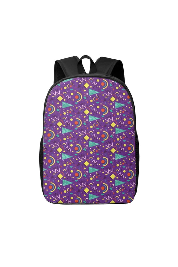 Retro 80s Style print Travel Backpack, Large Computer Backpack for Men Women, College School Rucksack Book Bag
