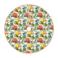 thumbnail image 1 of Xecao Retro Bike Pattern Christmas Tree Skirt Round Xmas Tree Mat Base Cover for Holiday Home Decorations-48", 1 of 6