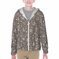 thumbnail image 1 of Xecao Retro Bunny Print Fishing Shirts for teenager Long Sleeve UV Sun Protection Hoodie with Zipper Outdoor Hiking Shirts-XX-Large, 1 of 7