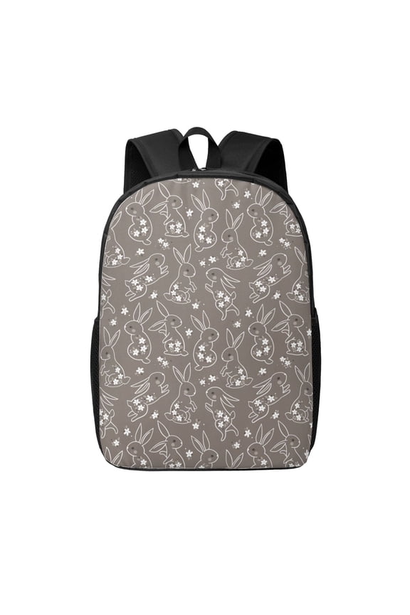 Retro Bunny print Travel Backpack, Large Computer Backpack for Men Women, College School Rucksack Book Bag