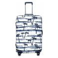 thumbnail image 1 of Xecao Retro Coconut Tree print Elastic Luggage Cover, with double-sided print , is perfect for travel, business, and daily use, 1 of 9