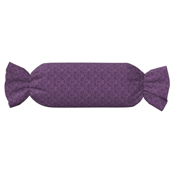 Xecao Retro Florals Purple Print+Candy-Inspired Plush Pillow for Men Women Suitable for Beds, Sofas, Game Rooms Drawstring Closure