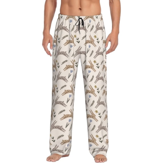 Xecao Retro Rabbit Men's Straight Lounge Pajama Pants: The Ultimate in Comfortable Sleepwear